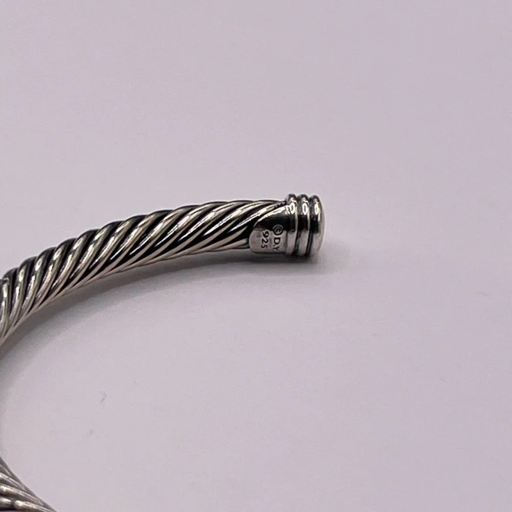David Yurman Cable Flex X Station Bracelet with Diamonds - Picture 5 of 8